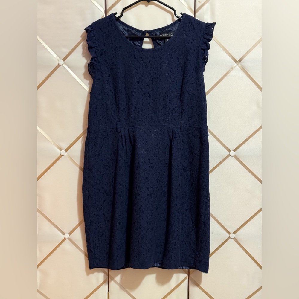 🛑CLEARANCE😮Forever 21+ | Classic Lace Dress w/Cap Sleeves | Women 1X | GUC